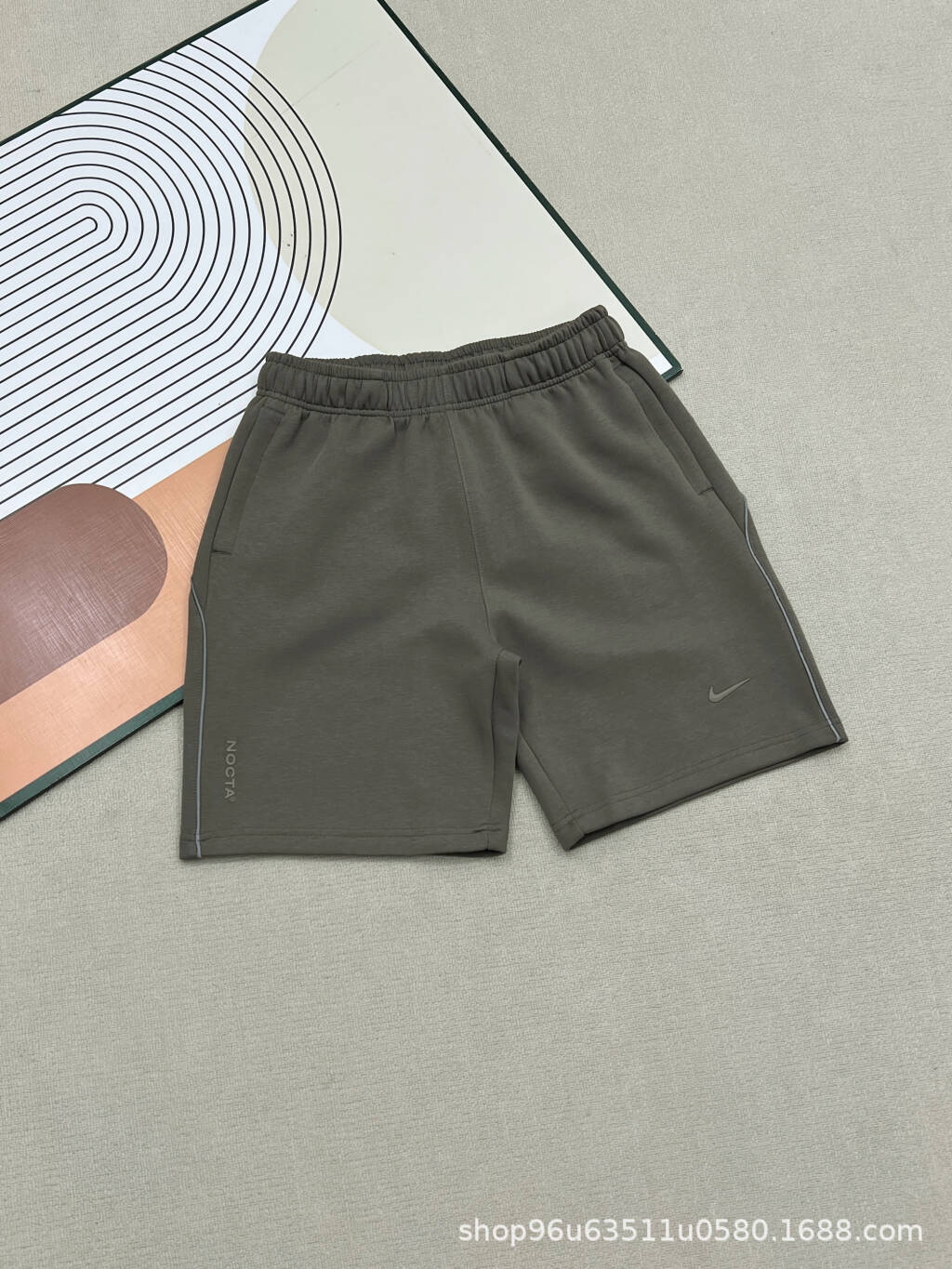 Nike NOCTA Cardinal Stock Sweat Shorts Fleece Olive Grey