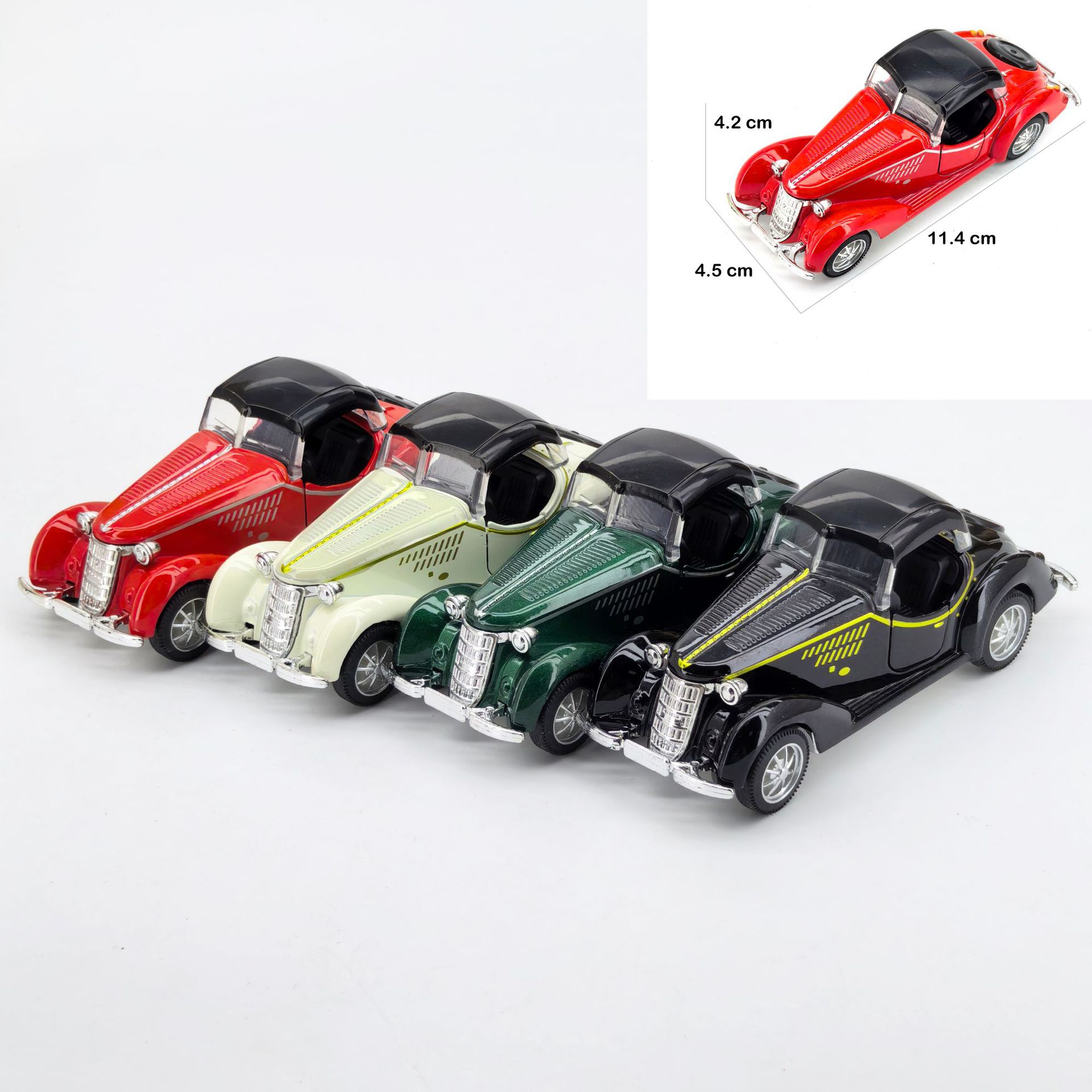 1: 43 modelo de automóvil de juguete de aleación modelo de automóvil de simulación de metal para niños regalos de automóvil deportivo adornos de automóvil de juguete abierta