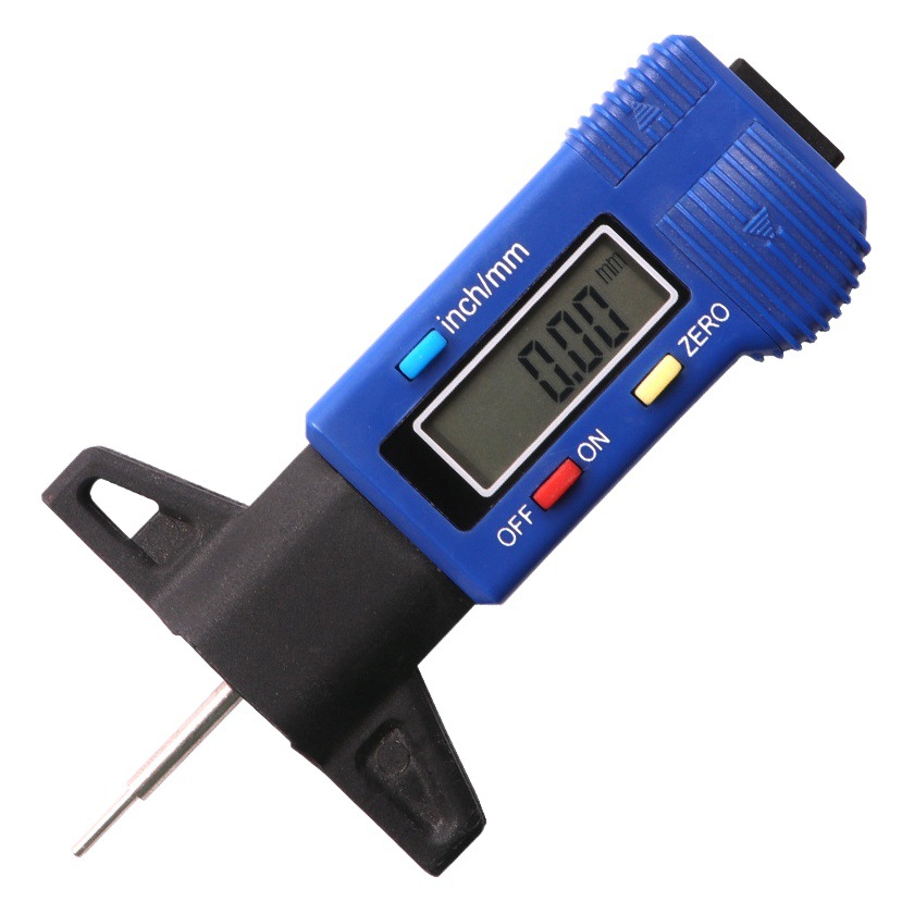 Patrón de neumáticos regla de profundidad detector de transmisión Bluetooth incorporado detector de banda de rodadura gobernante Vernier Caliper
