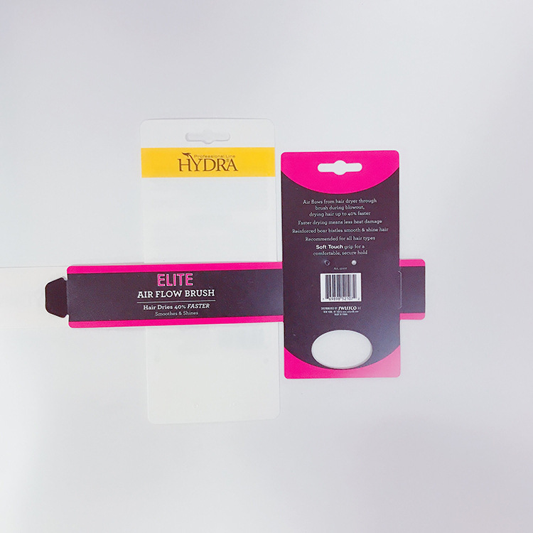 苍南厂家批发气囊梳PVC挂卡pp磨砂梳子包装卡片塑料挂卡免费设计