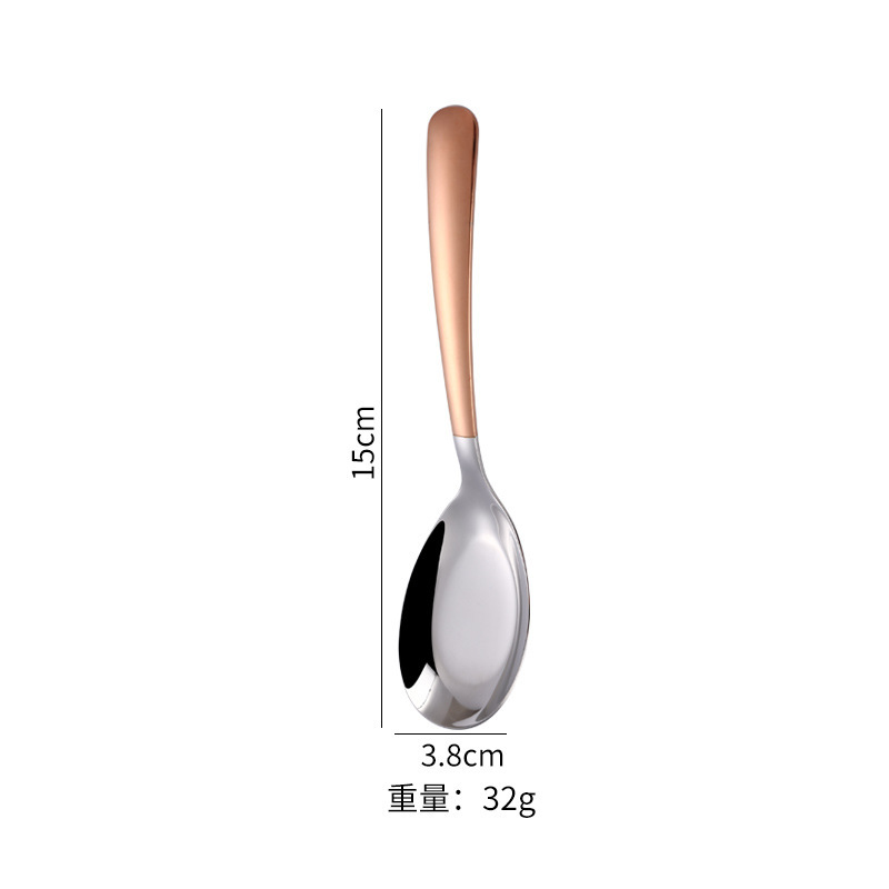 316Lステンレススプーンの平底スプーンの元宝スプーンの家庭用食器スプーンの厚いスプーンの食事スプーンのスプーン|undefined