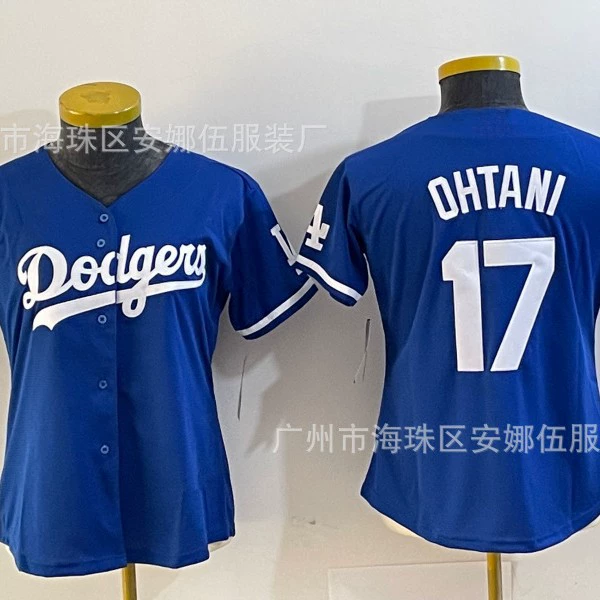 Детская одежда Dodger детский бейсбол uniform № 17 OHTANI нашитый джерси Ohtani Shohei 5# 50# джерси