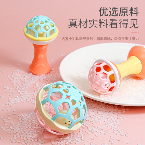 Baby toy educational 0-1 year old Manhattan ball set hand-caught ball baby toy rattle teether ball molar stick