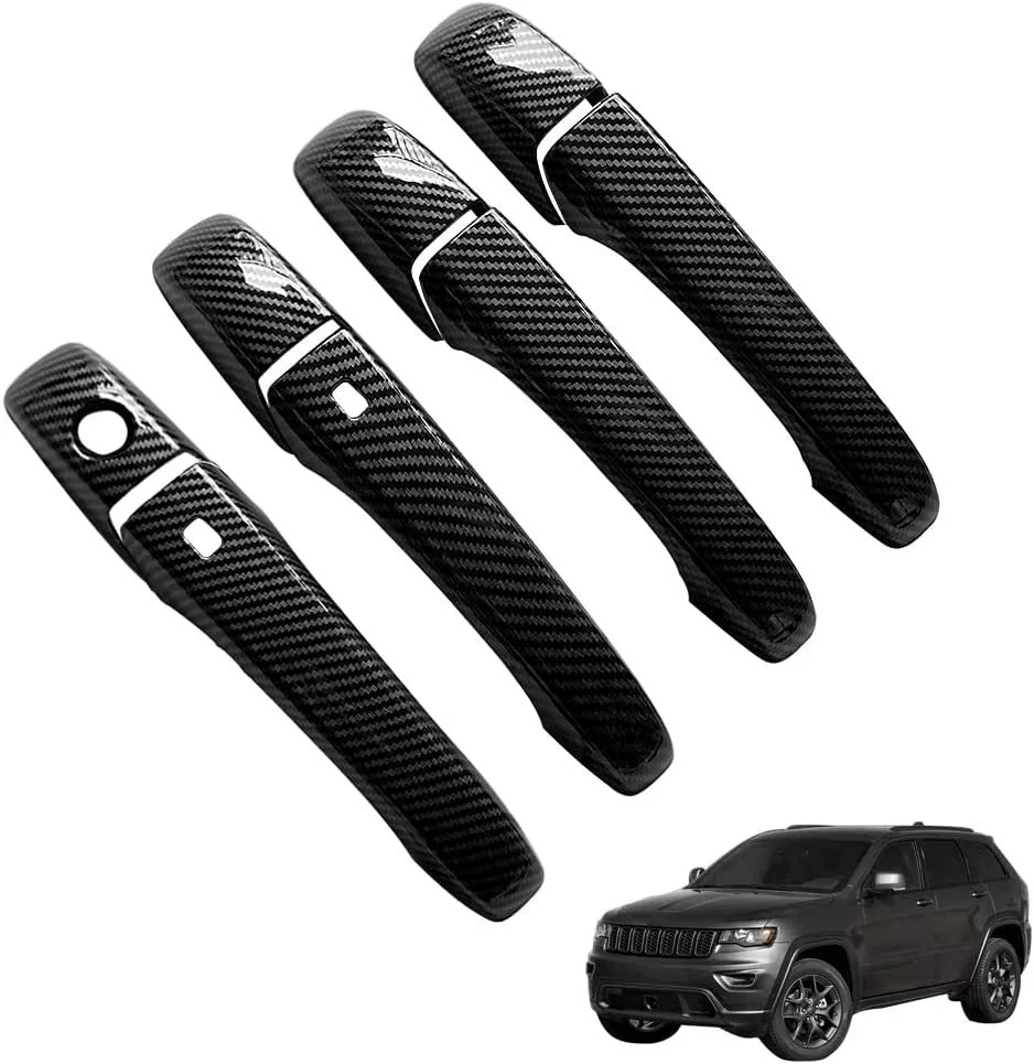 Применимо к 11-19 Grand Cherokee Модифицированная внешняя ручка Grand Cherokee Декоративная наклейка на крышку дверной ручки 02