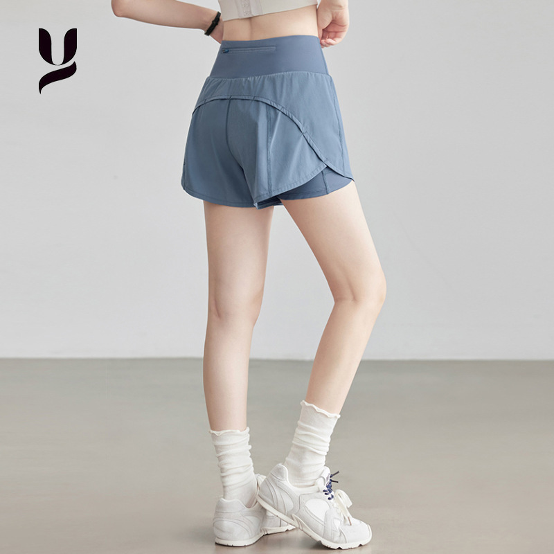 2025夏季新款瑜伽健身短裤宽松防走光健身三分裤运动休闲裤女|undefined