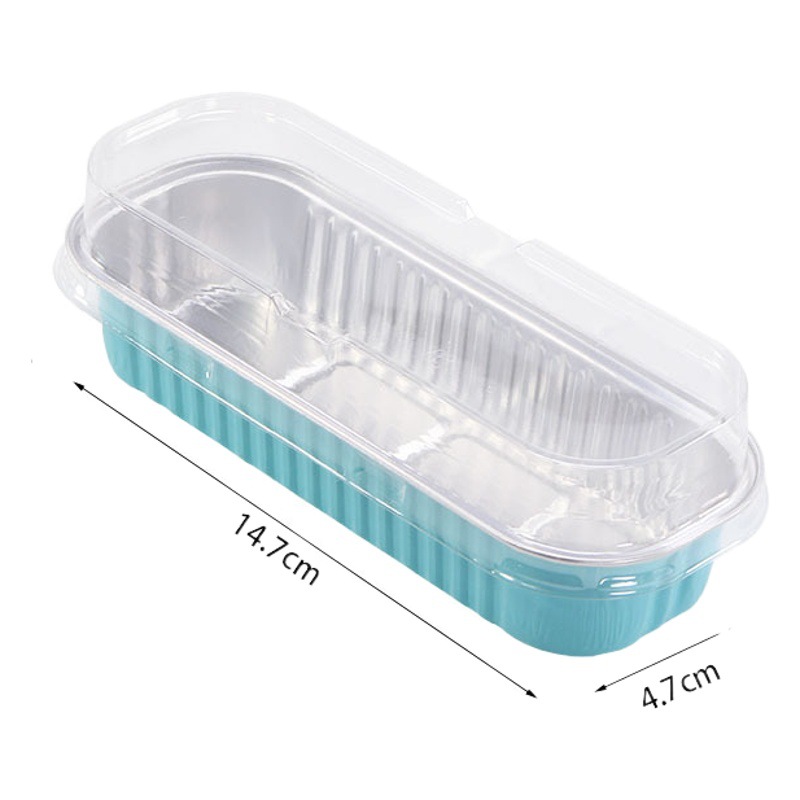200ml para llevar caja de embalaje caja cuadrada de papel de aluminio para hornear color pudín taza caja de papel de estaño Durian sushi caja Bento