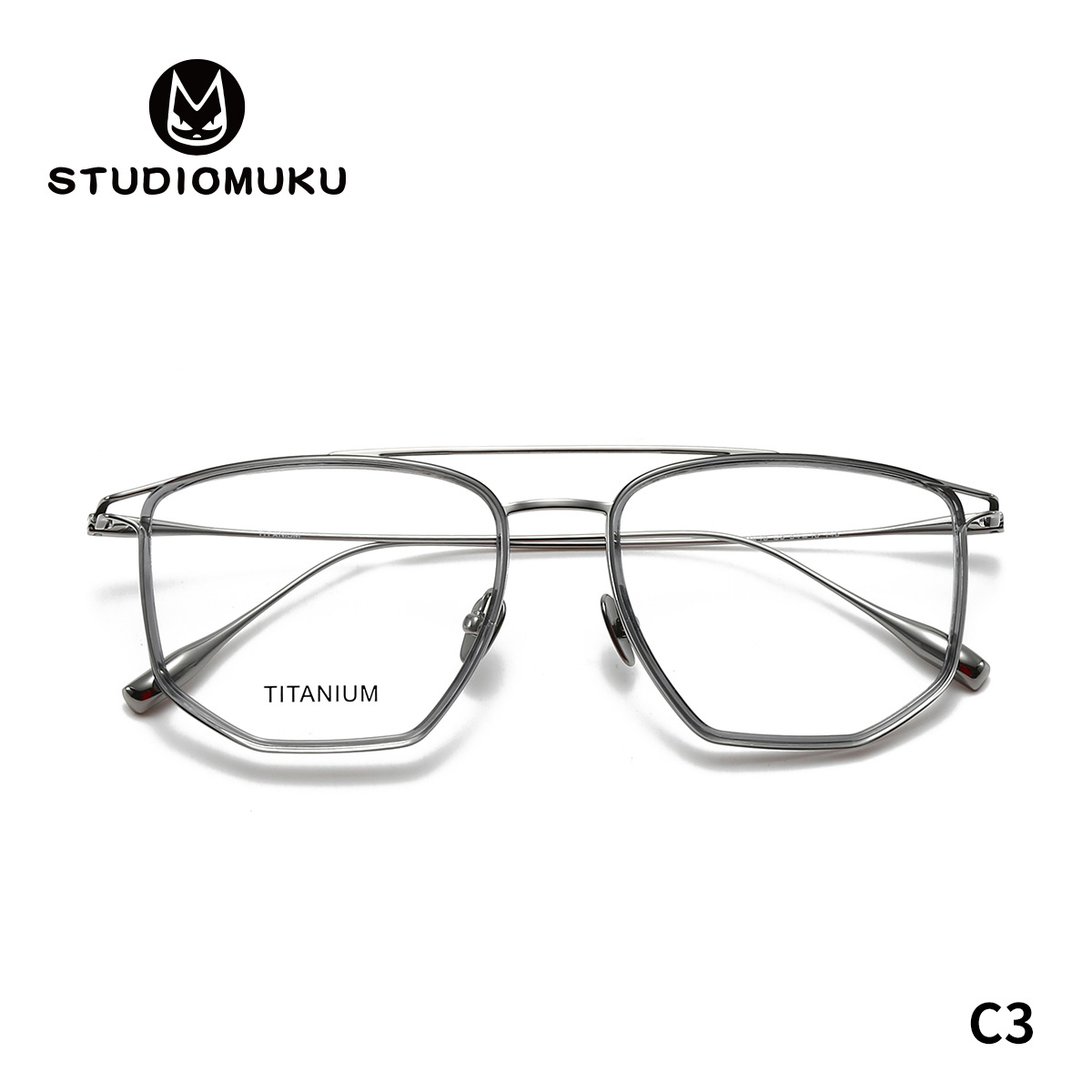 Gafas de doble haz de simple gusto y estética para satisfacer la comodidad de los magnates de la moda, monturas de gafas, monturas de gafas