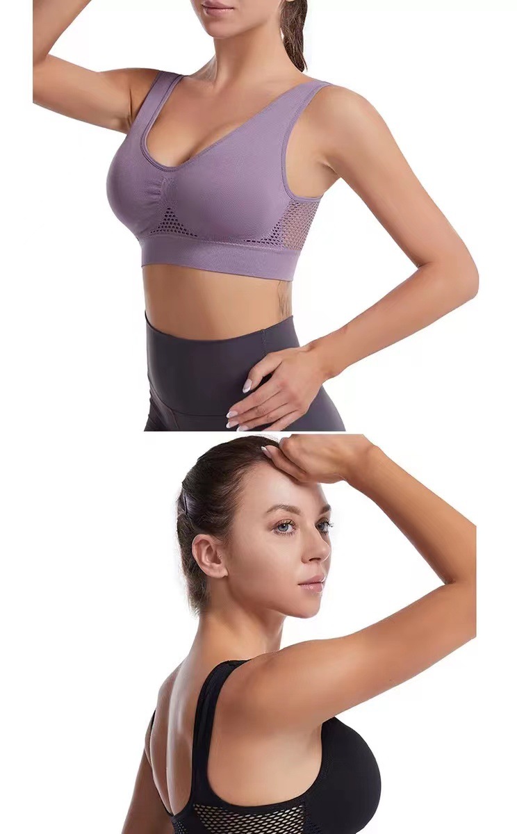 Simple Style Solid Color Nylon Backless Active Tops Bra display picture 1