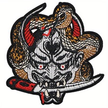 L 44531 Cartoon Snake Embroidery Patch ��Ů���岼�� �羳����