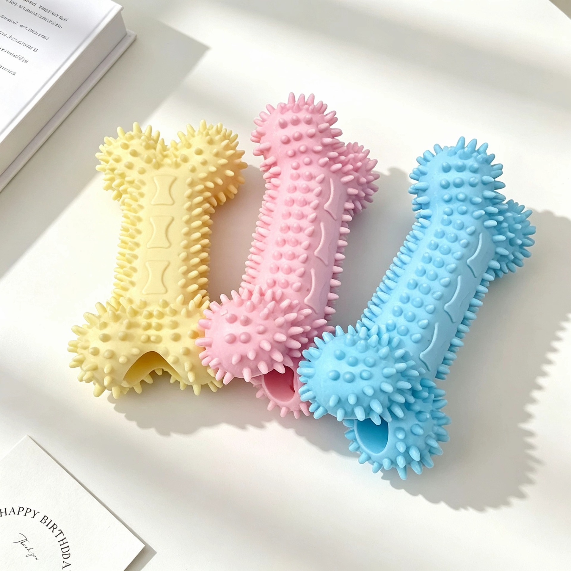 Juguetes para perros, juguetes de voz para mascotas, juguetes resistentes a la mordida, cachorros, perros, entrenamiento de dientes, limpieza de dientes, juguetes de dientes al por mayor