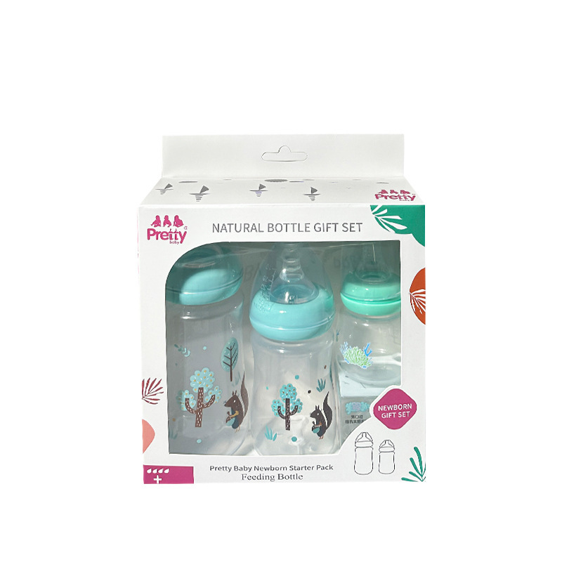 Set de Regalo de Biberones para Bebé de Plástico PP con Mango Portátil para Bebés image 23