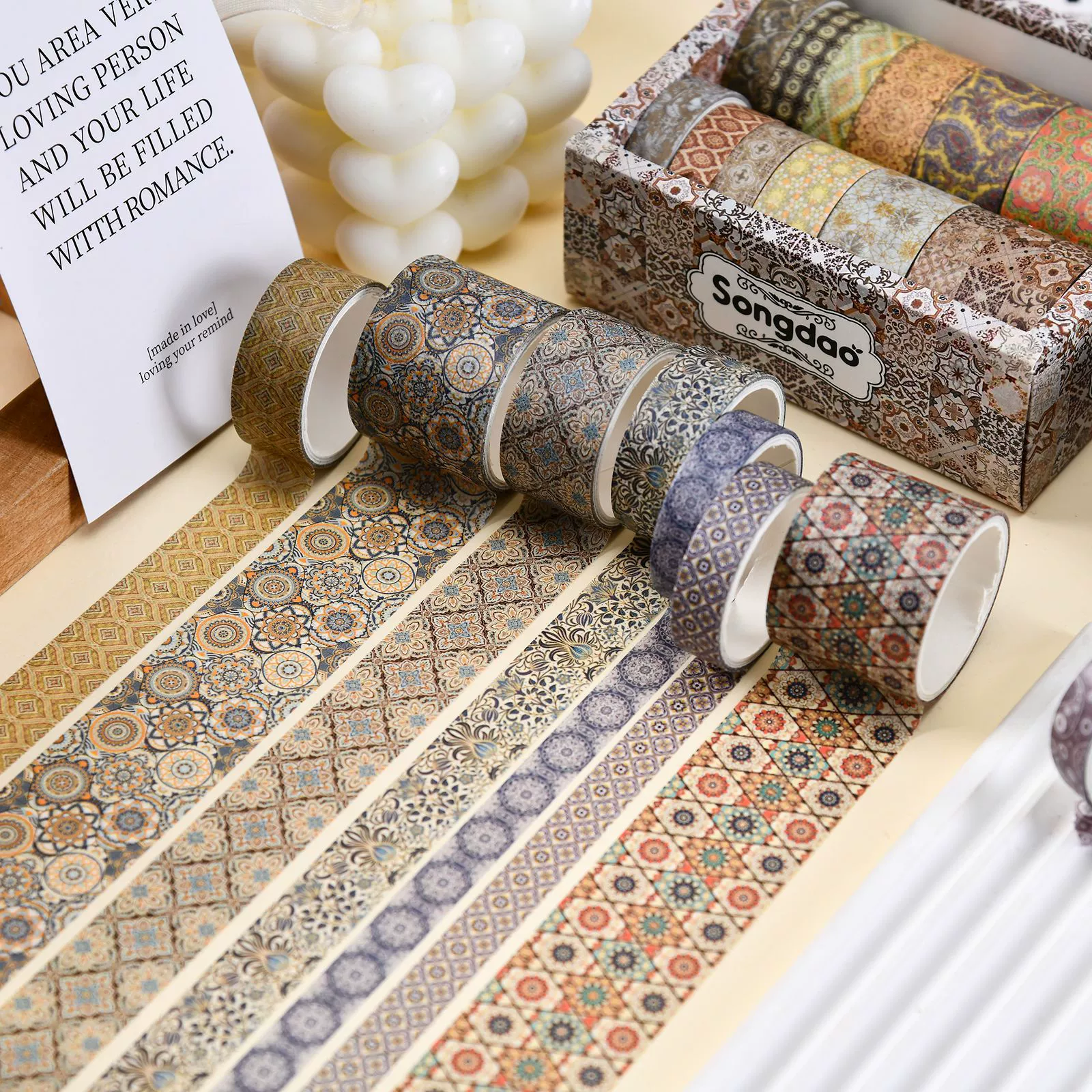 SDRT231212 Экзотическая серия и бумажная лента набор 12 Вовлечение трансграничных продуктов Национальный стиль