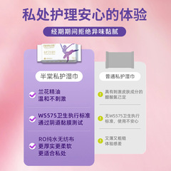 Wholesale Pan Soft Private Parts Care Wet Wipes Unisex Small Packet Wet Wipes Individually Packaged Adult Cleaning Care
