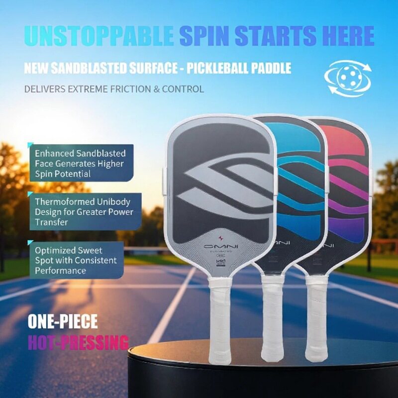 selk hot-pressed pickleball paddle T700 carbon fiber Boomstik omni Pickleball Paddle