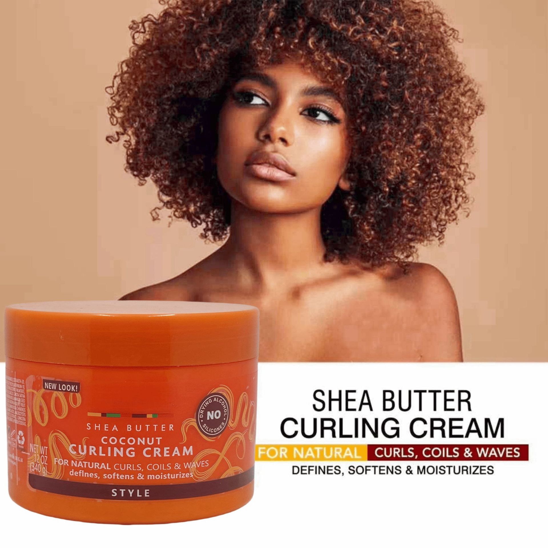 Externo simple coco curling cream especial hidratante curling cabello fluido estiramiento de cabello