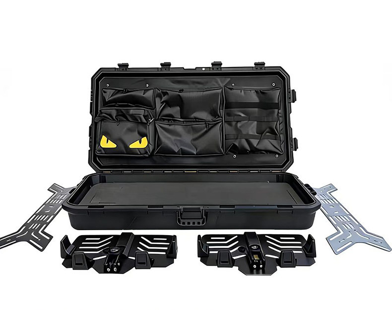 Flat-top three-proof equipment box for off-road vehicles, universal outdoor camping storage luggage box, storage box, tactical box