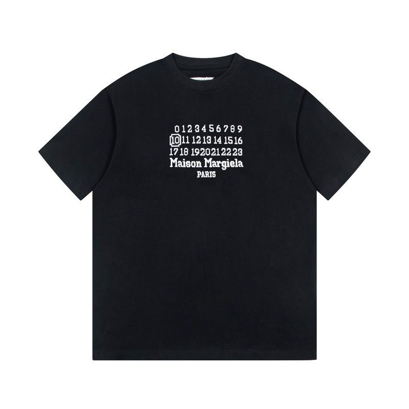 マギラスタイルMM6半袖連名金破れ穴刺繍小衆ゆるい男女tシャツmalsonmarglela|undefined