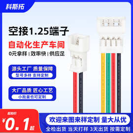1.25mm空接端子线2p3p4p12p1007电子线电池风扇连接线束连接器