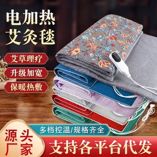 Wholesale generation hair custom printing moxa velvet cushion electric heating cushion moxa grass cushion warm moxibustion warm massage moxa grass heat
