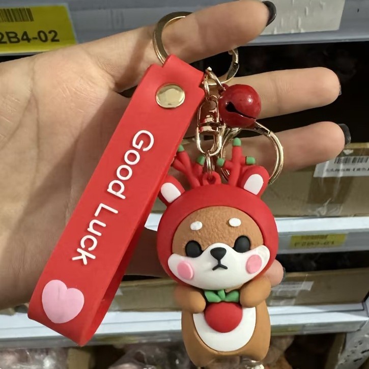 Muñeca de dibujos animados goteo llavero bolsas escolares exquisitas para hombres y mujeres colgantes para agarrar muñecas colgantes para el mercado nocturno regalos al por mayor