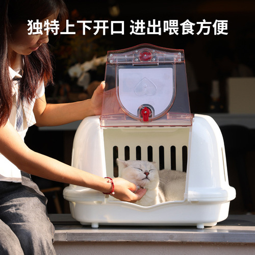 Cross-border wholesale of flight suitcases with handles for pet cats and dogs to be transported by air, car-mounted and convenient travel suitcases