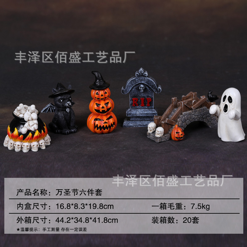 Set de Halloween de 6 piezas