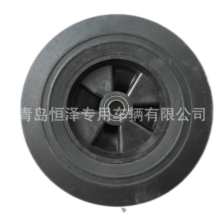 10*2.5胶粉实心轮 10寸压路机轮 千斤顶游艇拖车轮 清洁机车轮
