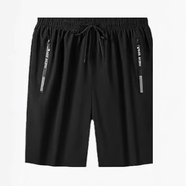 Summer Shorts Quick-Drying Ice Silk Sports Casual Cool Loose Large Size Outer Wear Thin Five-Point Pants Beach Pants Elastic