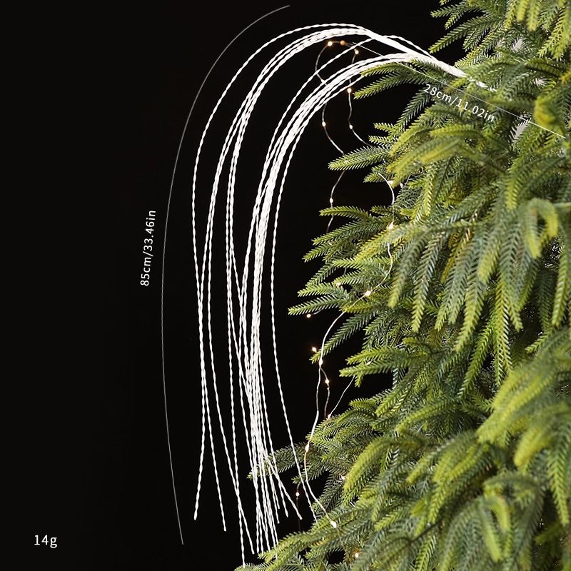 亚马逊新款 圣诞节插枝金色银色红色DIY圣诞树道具圣诞节装饰品|undefined