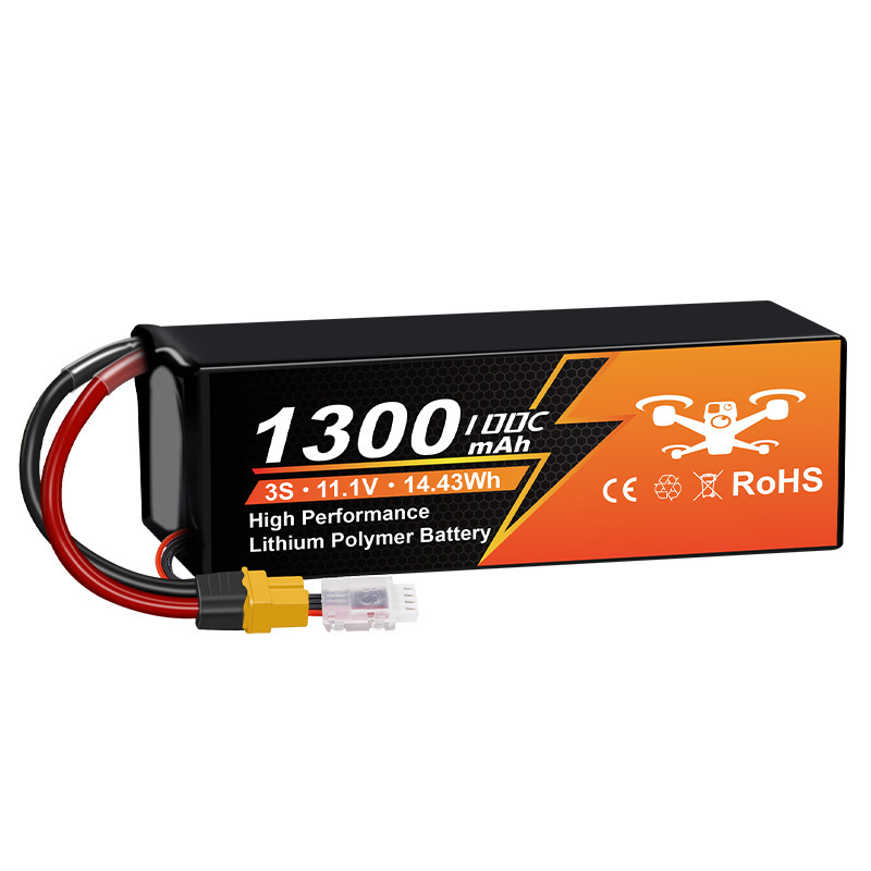 高倍率3S1P电芯1300mAh-100C超长续航穿越机无人机电池航模锂电池|undefined