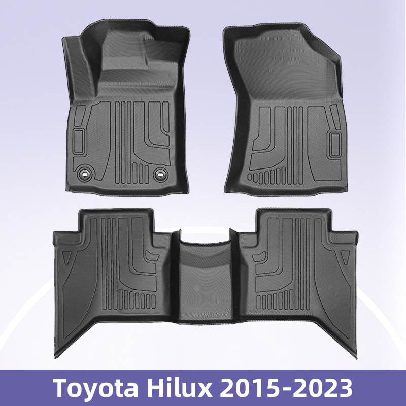 Aplicable para 2015 - 2023 Toyota Hilux Hercules todo tiempo TPE cojín de piso para automóviles