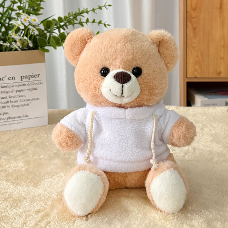 Suéter transfronterizo Teddy Bear muñecas muñecas juguetes de peluche actividad de publicidad LOGO impresión regalos de graduación escolar
