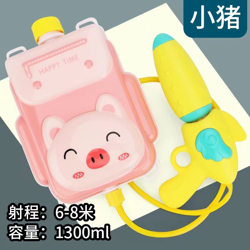 Mochila infantil juguetes de tiro de agua de playa de verano barraca eléctrica de cabello continuo pistola de rociador de agua al por mayor