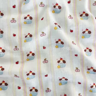 纯棉双层绉纱双层皱皱纱布料家纺面料婴童服装睡衣家居服棉布纱布