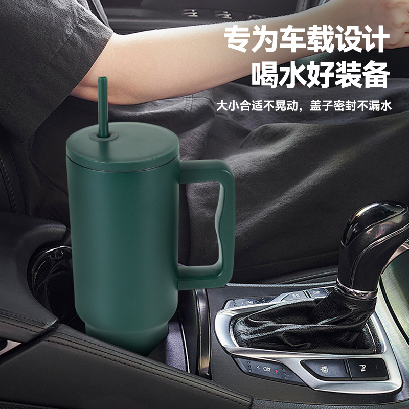 跨境三代40oz冰霸杯不锈钢汽车杯吸管杯保温杯大容量咖啡杯定制