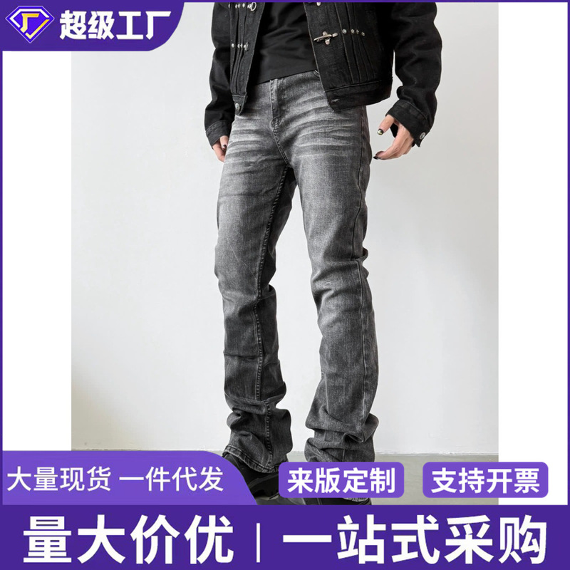 Cross-border casual multi-pocket trendy outdoor tactical loose retro work pants fashion Harajuku jeans for men Cross-border casual multi-pocket trendy outdoor tactical loose retro work pants fashion Harajuku jeans for men