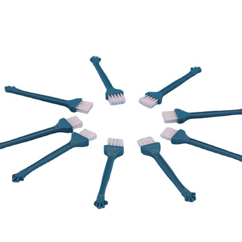 Dual-row cleaning brush, small brush, plastic small bristle brush, keyboard brush, dust removal brush