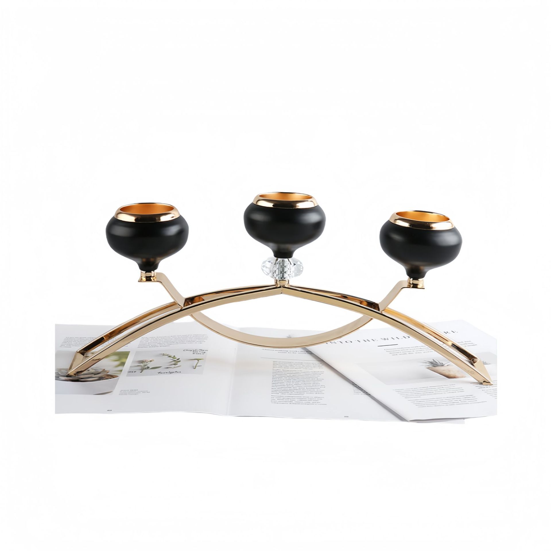 Amazon venta caliente hotel de estilo europeo KTV decoración de candelabros accesorios de boda mesa principal bar decoración fabricante de artesanías