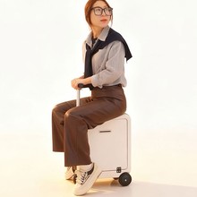 20寸S2智能骑行电动旅行箱载人拉杆行李箱登科技便携式休闲遛娃