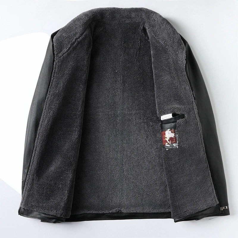 Men's warm polyurethane down jacket for leisure, for middle age