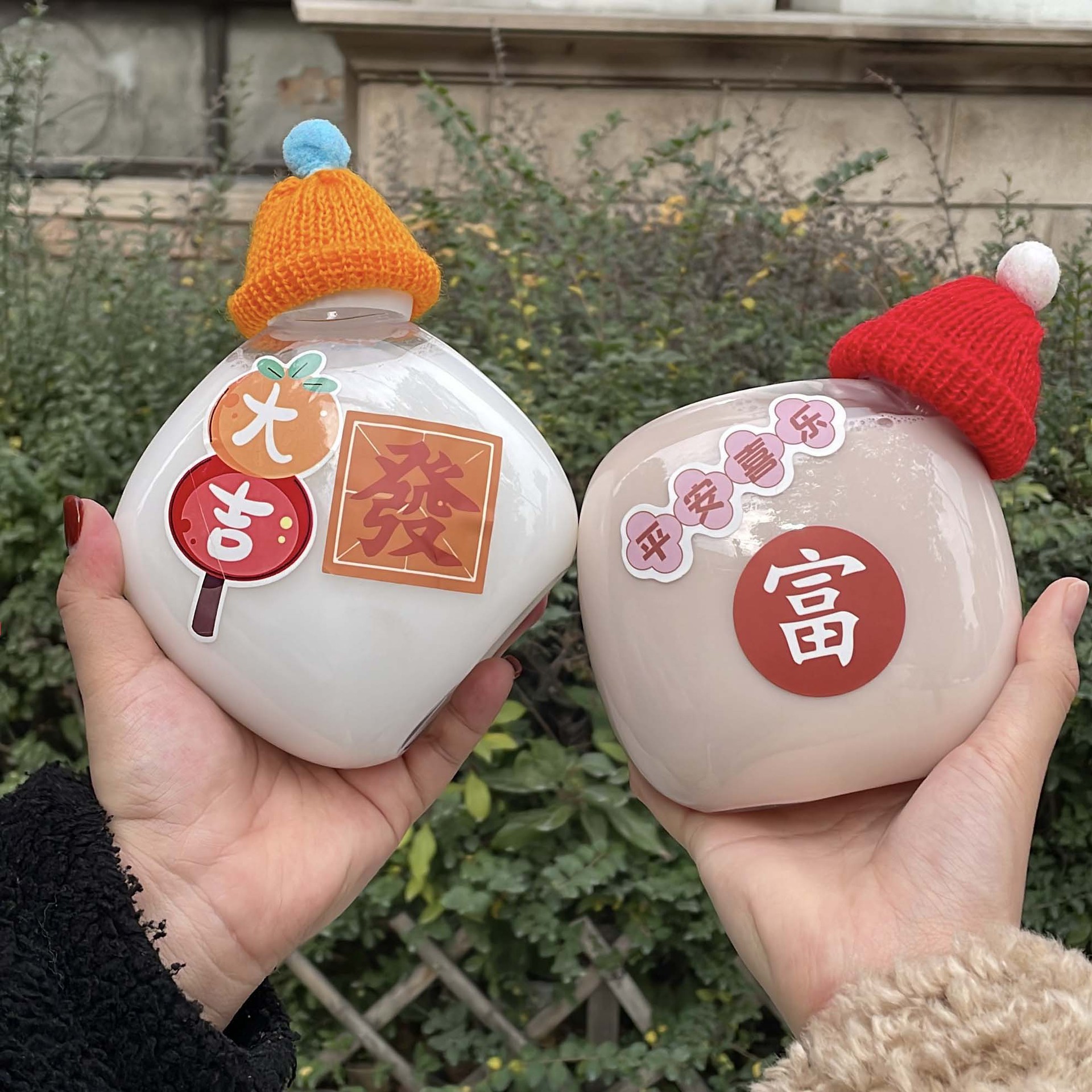 新款PET网红奶茶杯歪头瓶创意一次性塑料杯500ml歪头小方瓶现货杯