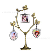 跨境创意生命树摆件礼物纪念品相框照片几何形状镜子相框空白照片