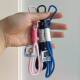 Outdoor Backpack Mountaineering Buckle Nylon Woven Rope Bag Hanging Decoration Bag Zipper Lanyard National Tide Mobile Phone Rope Keychain