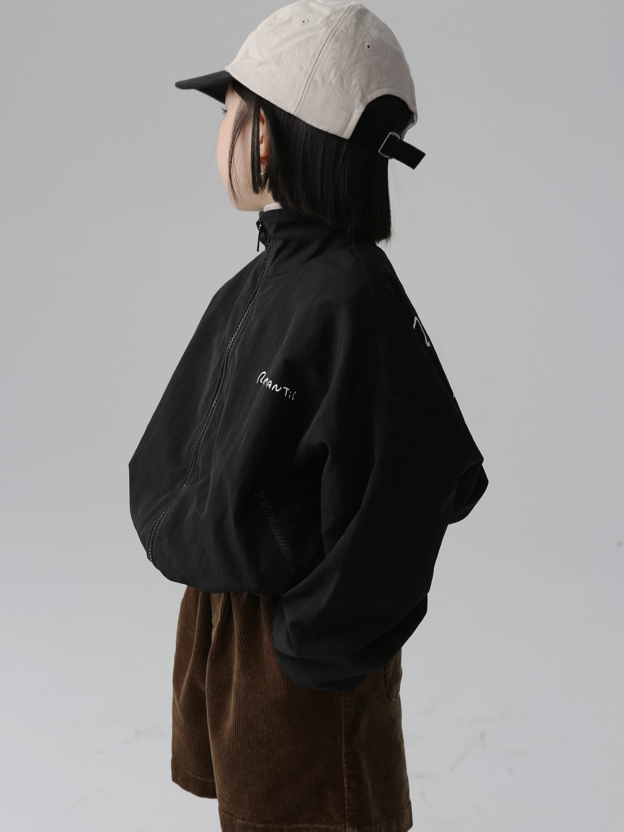 Demi-season Japanese children's jacket for men and women with zipper