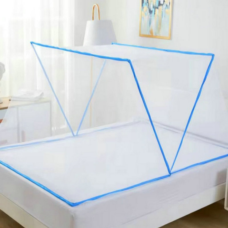 Mosquitero plegable sin instalación, para cama individual o doble, apto para dormitorio o estudiantes