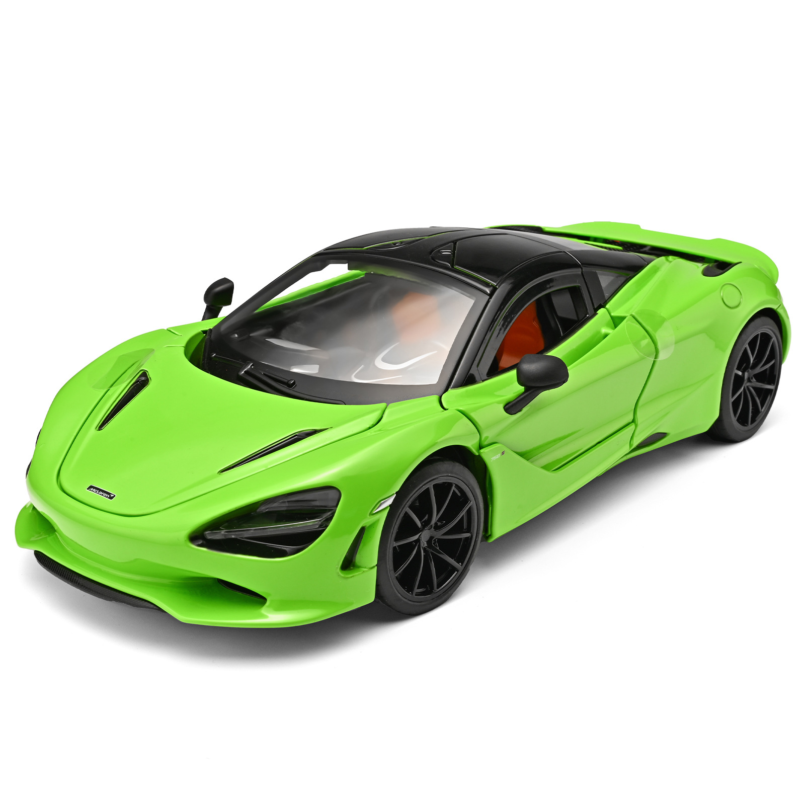 Auténtico autorizado 1: 18 modelo de coche deportivo de aleación McKay 750S simulación de inercia deslizamiento juguete regalo de cumpleaños para niños