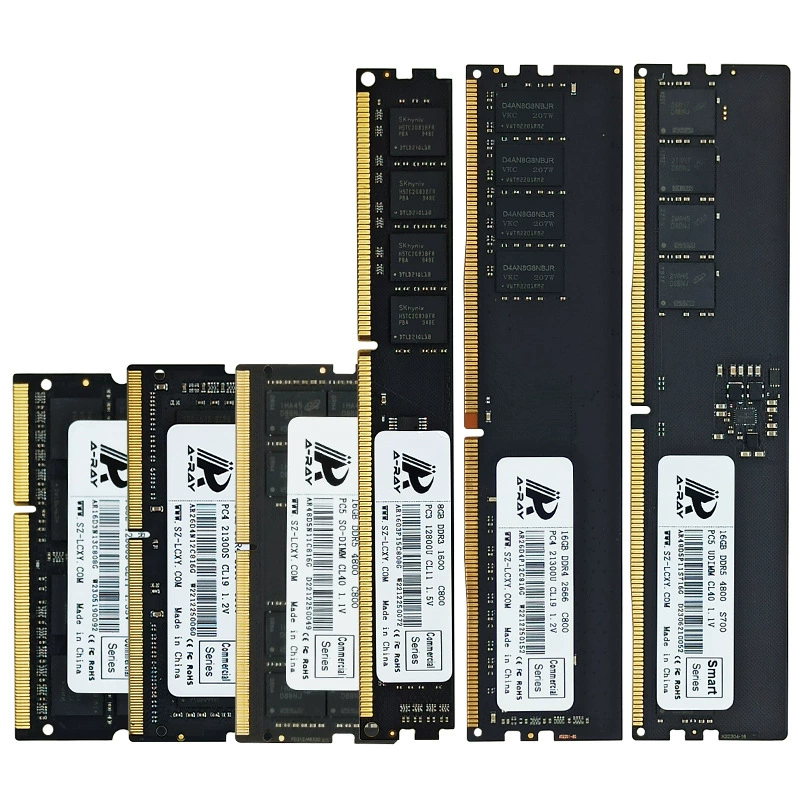 Коммерческая память RAM (A-RAY) DDR3 / DDR4 / DDR5, модули 4–32 ГБ, 1600–5600 МГц