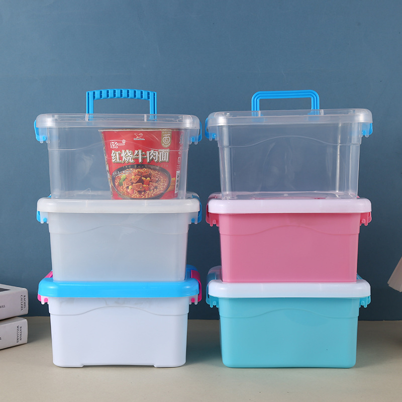 2kg square box desktop storage box small size suitcase plastic storage box plastic laundry gel bead storage box