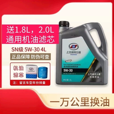 Gasoline Engine Oil Engine Oil 5W-30 Hongguang - sn-engine-oil-4l-with-engine-filter-universal-for-18-and-20-engines