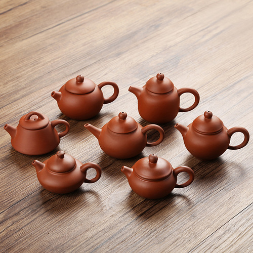 Kiln-turned mini purple sand teapot can be raised and played with, fingertip tea tea pet tea play Kung Fu tea set ornaments directly supplied from the manufacturer